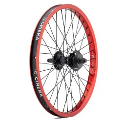 CINEMA ZX Cassette Wheel, RHD, Black Hub / Red Rim