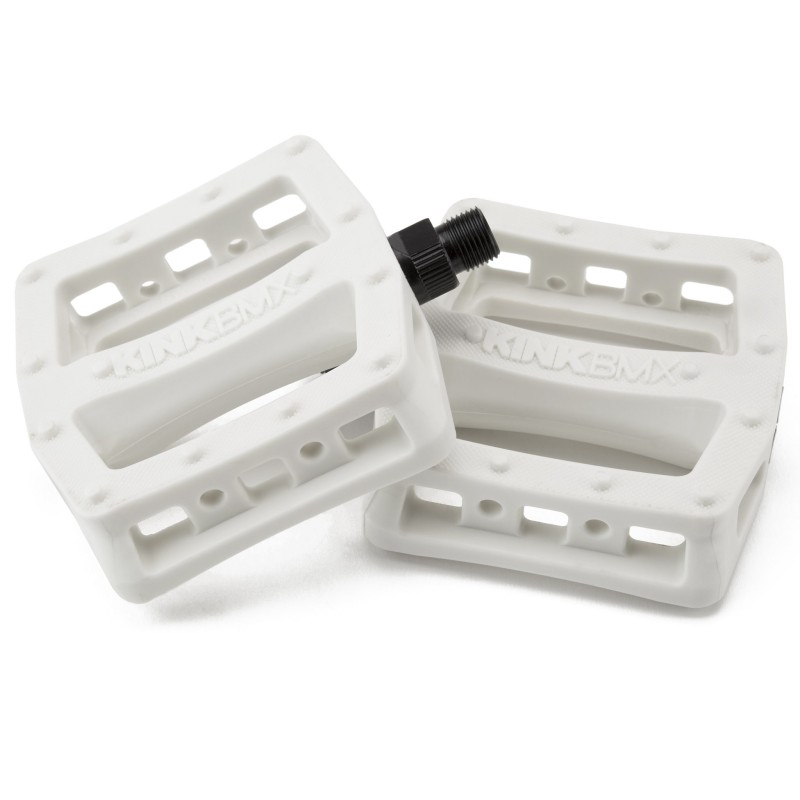 KINK Hemlock Plastic Pedals, White