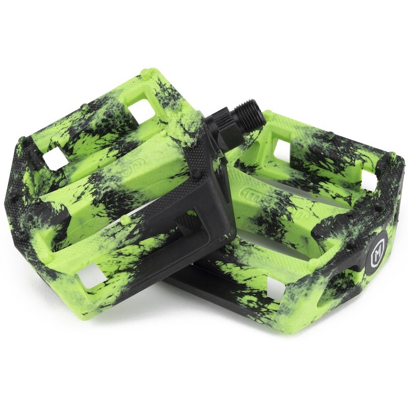 PEDALES BMX MISSION IMPULSE NOIR / VERT