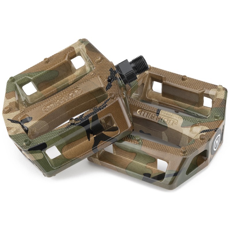 MISSION Impulse Plastic Pedals, Camo