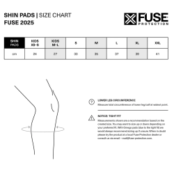 FUSE ALPHA PLUS Shin / Ankle Pad Combo black/grey Size M