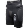 FUSE OMEGA Impact Padded Shorts black/yellow Size XL