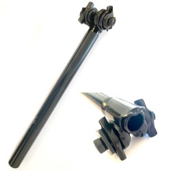 TIGE DE SELLE A RAIL BMX MISSION AVEC CHARIOT 330 MM NOIR